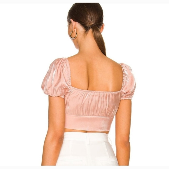 D1. NWT More to Come Tiasha Puff Sleeve Top in Blush Size XS - Picture 3 of 5